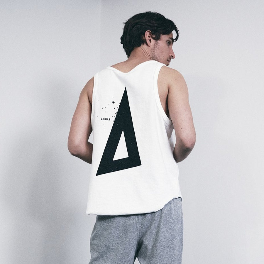 PILE TANK TOP ［Triangle of SHOMA］- White