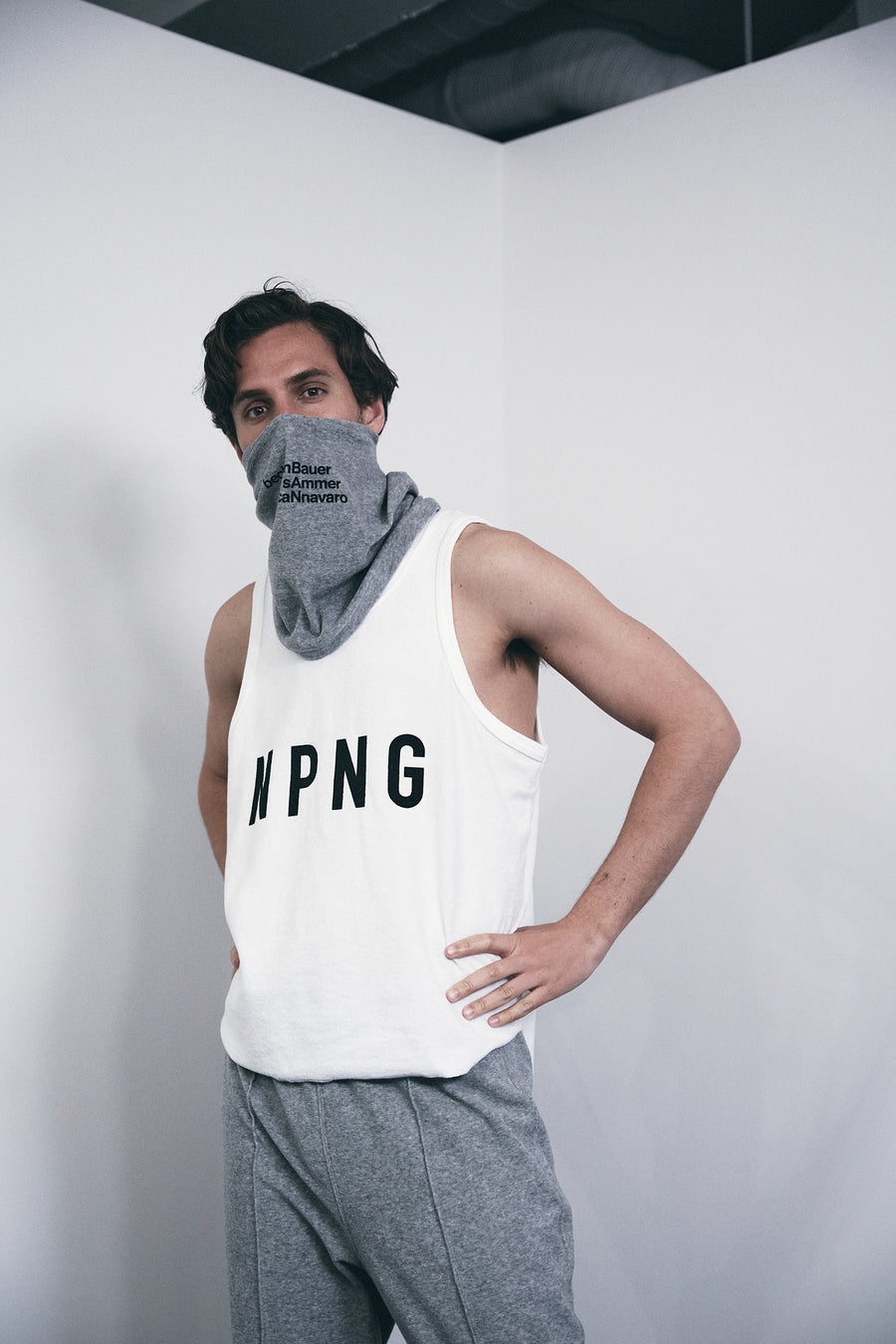 PILE TANK TOP［NPNG］- White