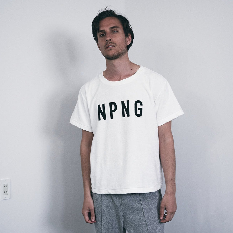 PILE CREW NECK T［NPNG］- White